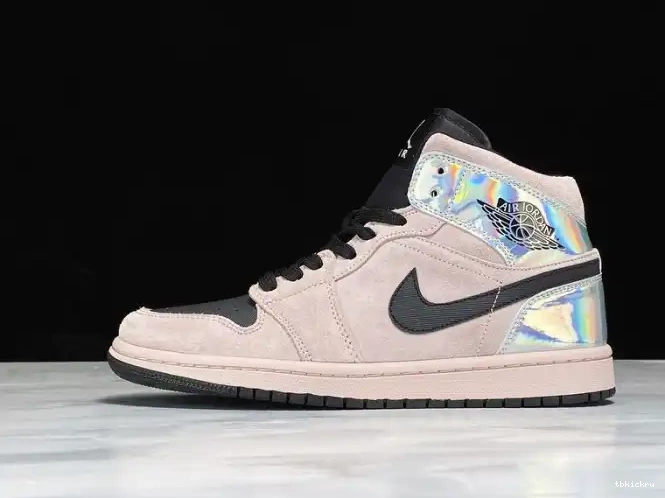 TBkick BQ6472-602 Air Powder 1 (W) Dirty Mid Jordan Iridescent 0601
